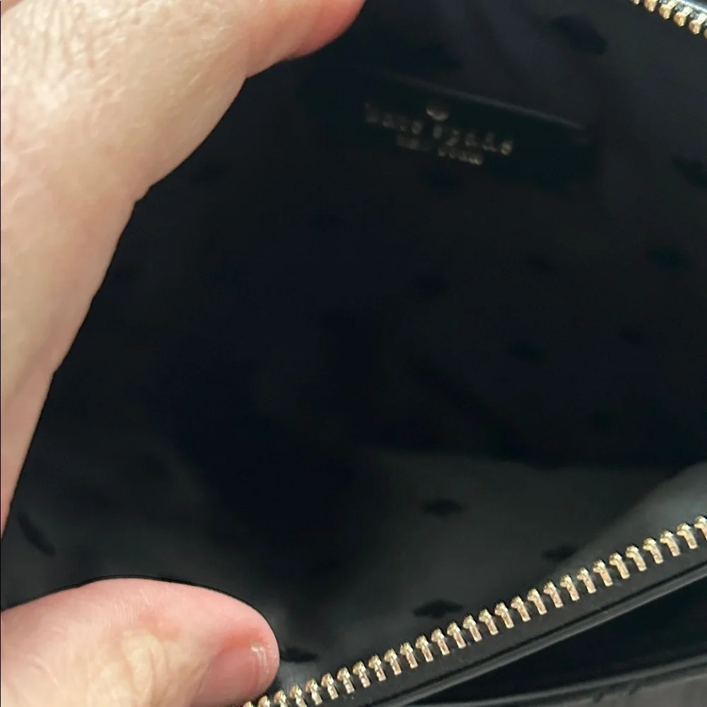 Kate Spade Black Quilted Pouch